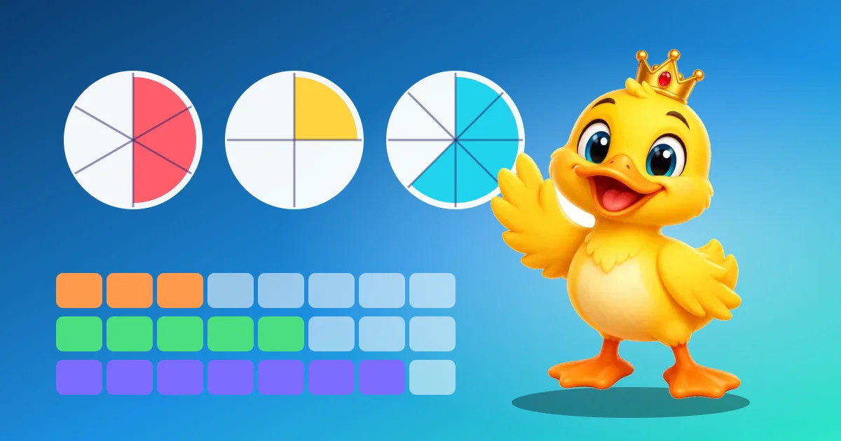 Illustration for Fractions for Kids: Comparing and Understanding Fractions